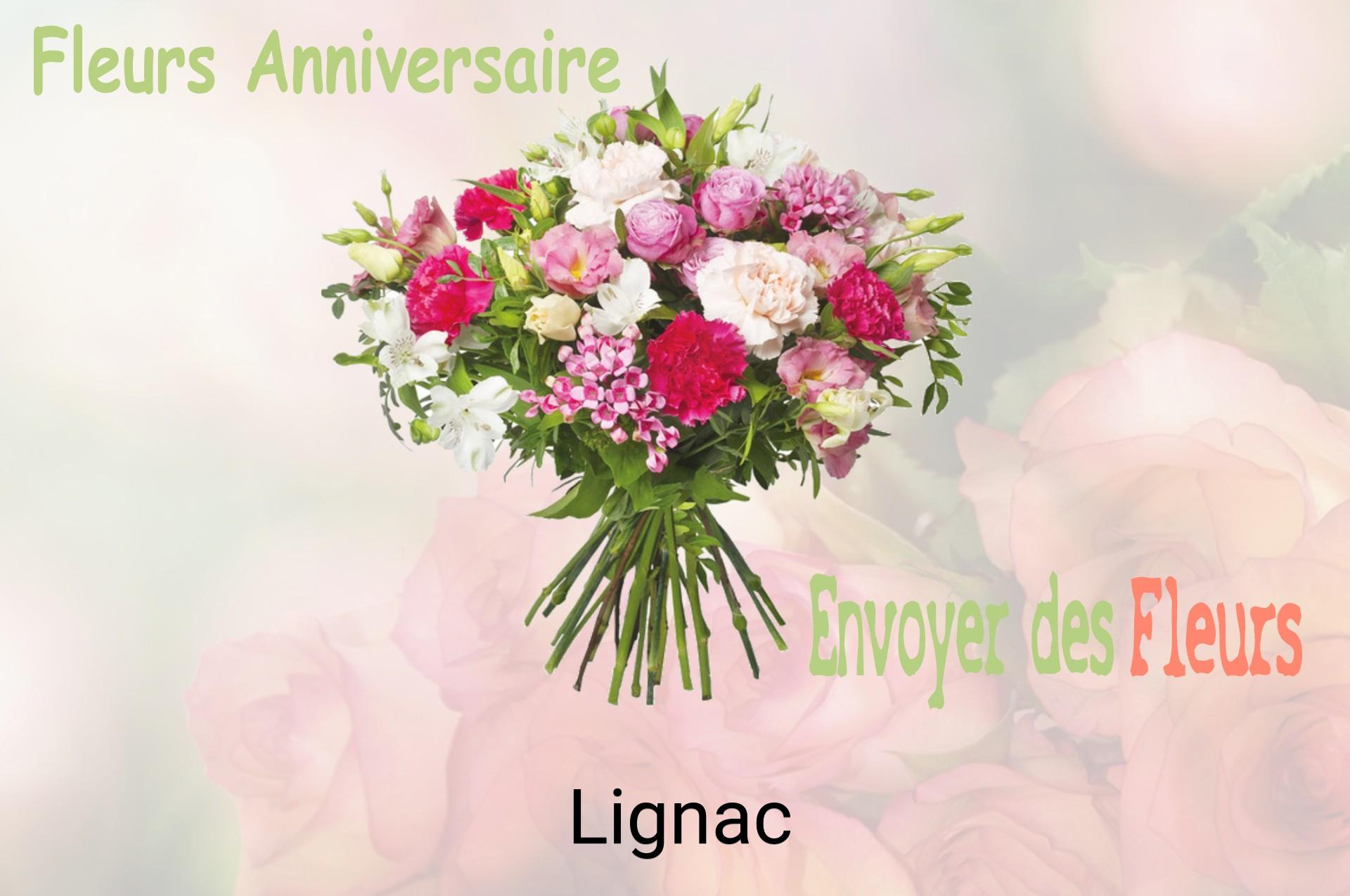 Bouquet de fleurs d’anniversaire livré à Lignac